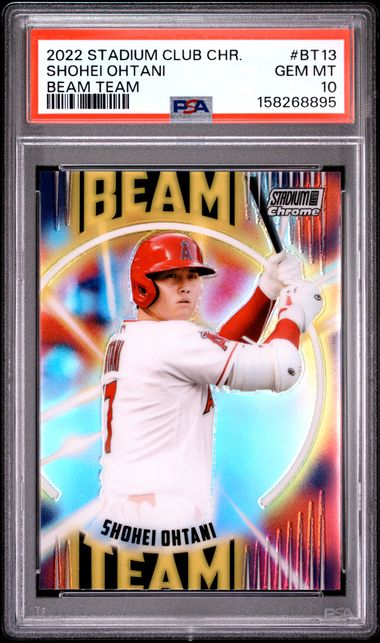 Shohei Ohtani 2022 Stadium Club Chrome Beam Team PSA 10