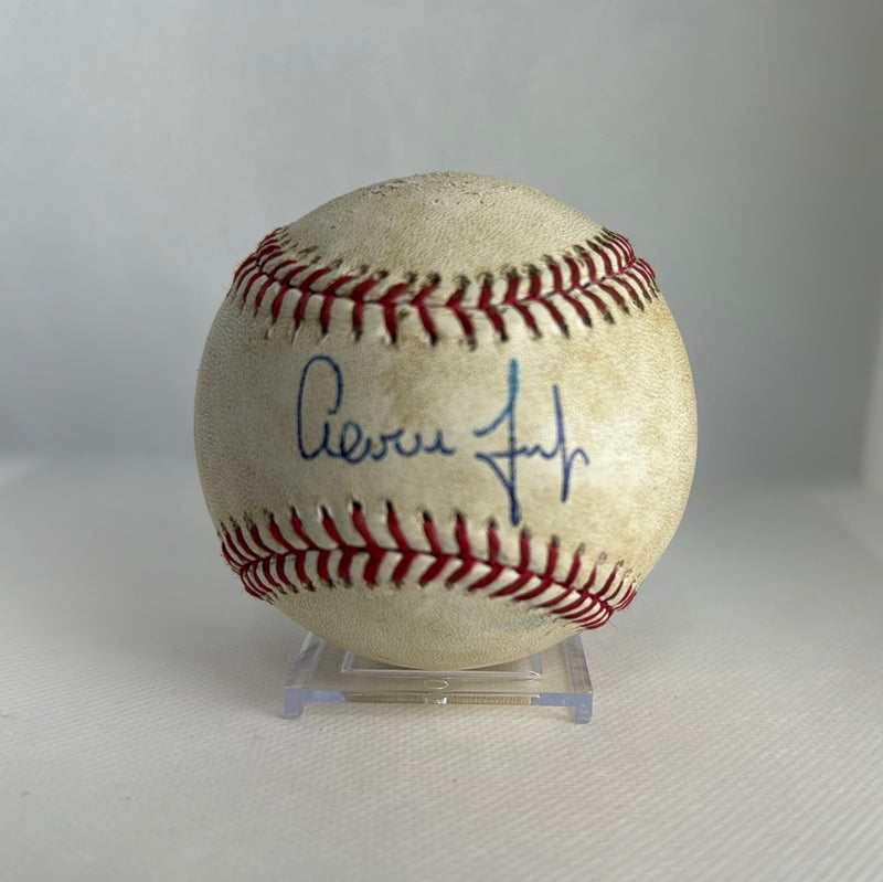 Aaron Judge Autographed MLB Game Used Double Career Hit 228 Double 39 06/02/18