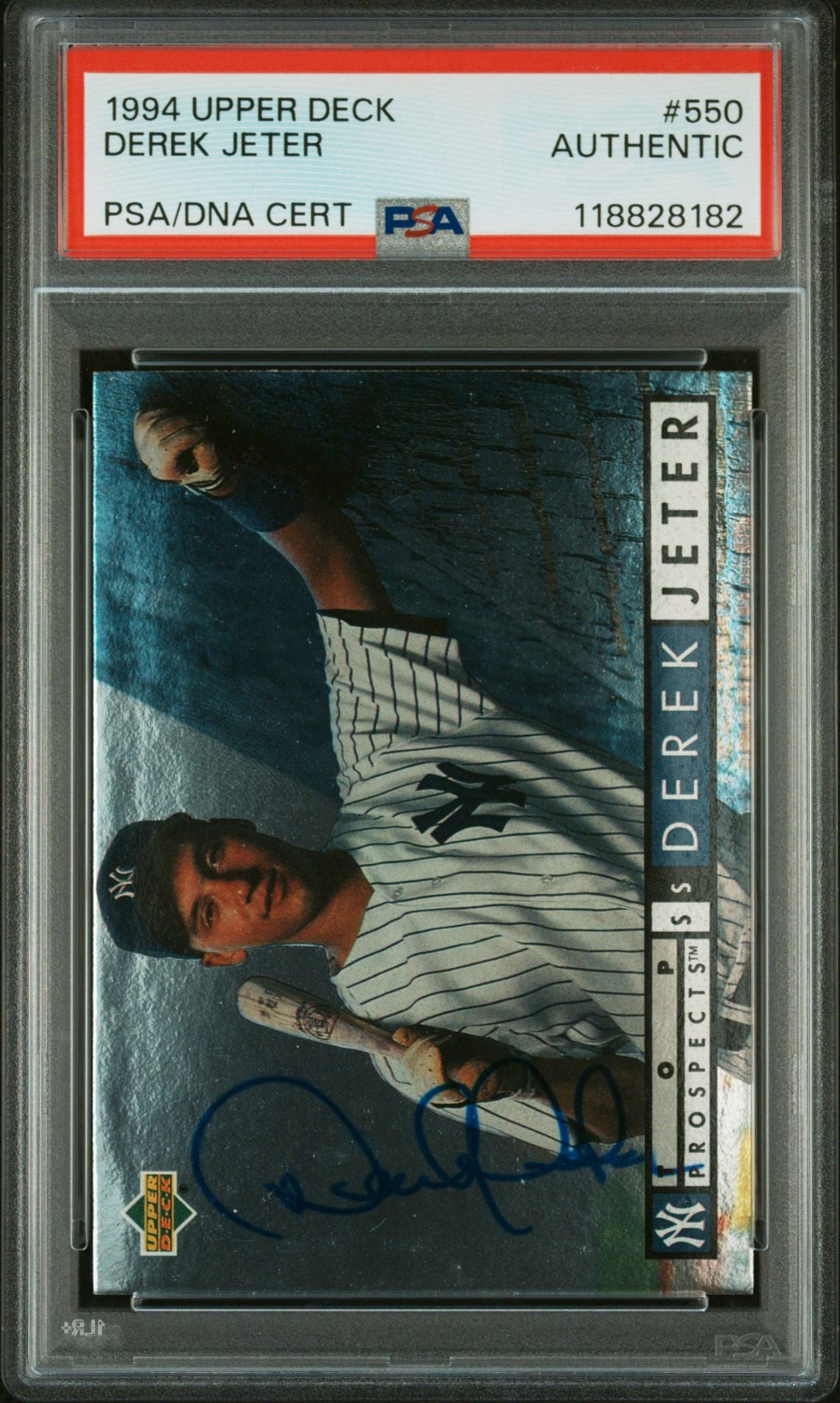 Derek Jeter 1994 Upper Deck Top Prospects IP Autograph PSA Authentic