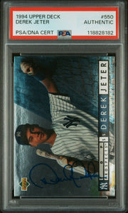 Derek Jeter 1994 Upper Deck Top Prospects IP Autograph PSA Authentic