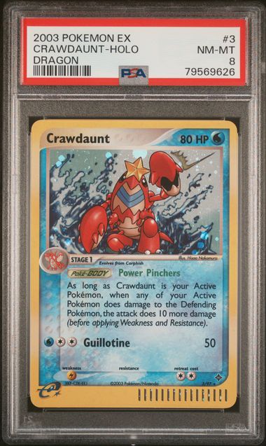 Crawdaunt 2003 Pokémon EX Dragon Holo 