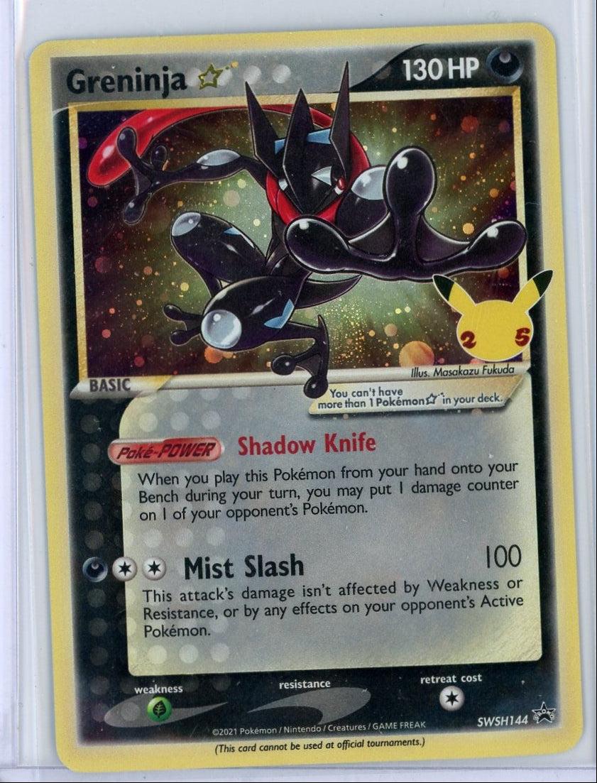 Greninja Gold Star Pokémon Celebrations Black Star Promo #SWSH144