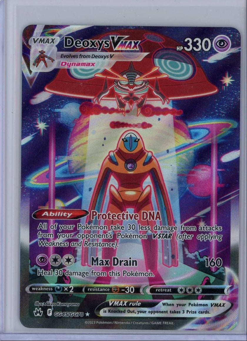 Deoxys Vmax Pokémon Crown Zenith Galarian Gallery #GG45/GG70