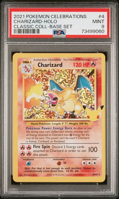 Charizard 2021 Pokemom Celebrations Classic Collection holo PSA 9