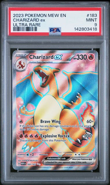 Charizard ex Pokemon 151 Ultra rare #183/165 PSA 9