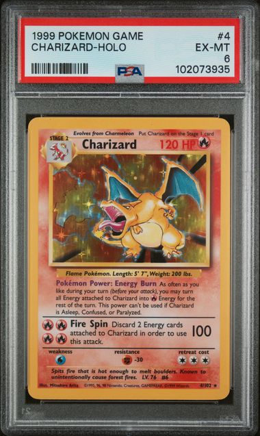 Charizard 1999 Pokémon Base Set Unlimited Holo 