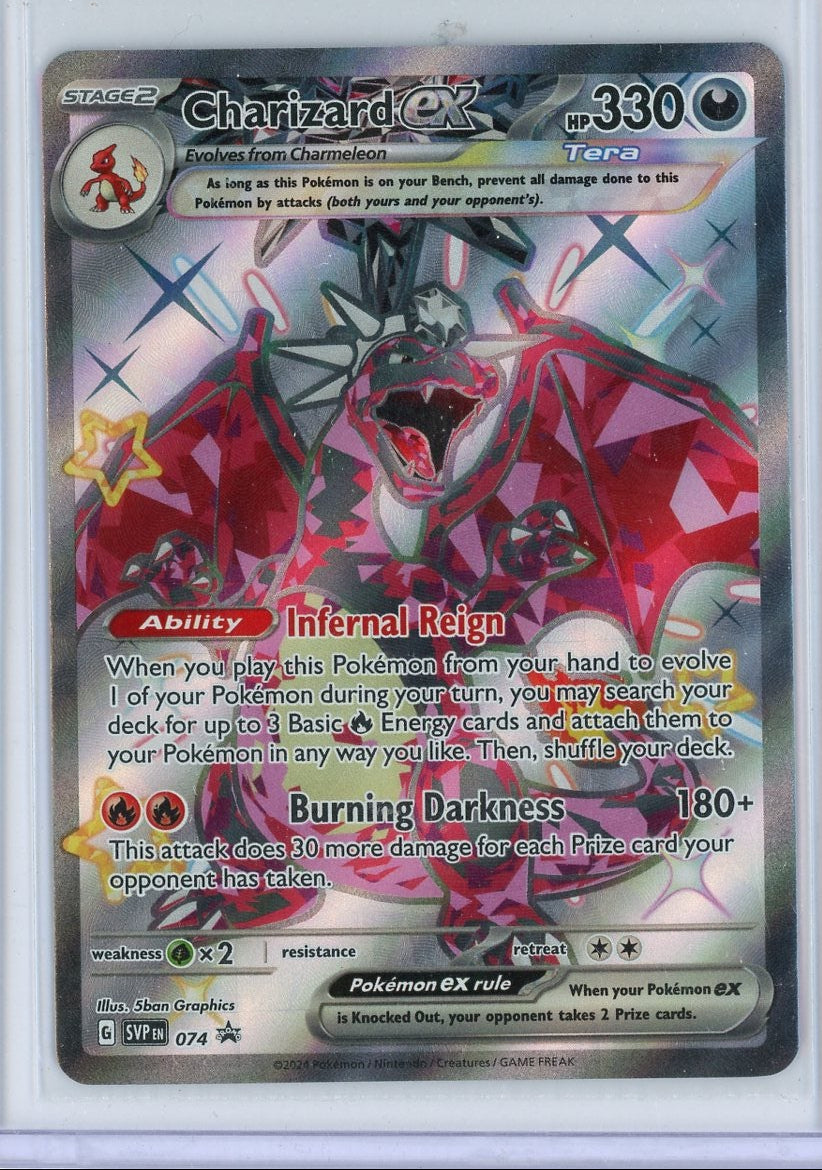 Charizard ex Pokémon Paldean Fates Black Star Promo #074