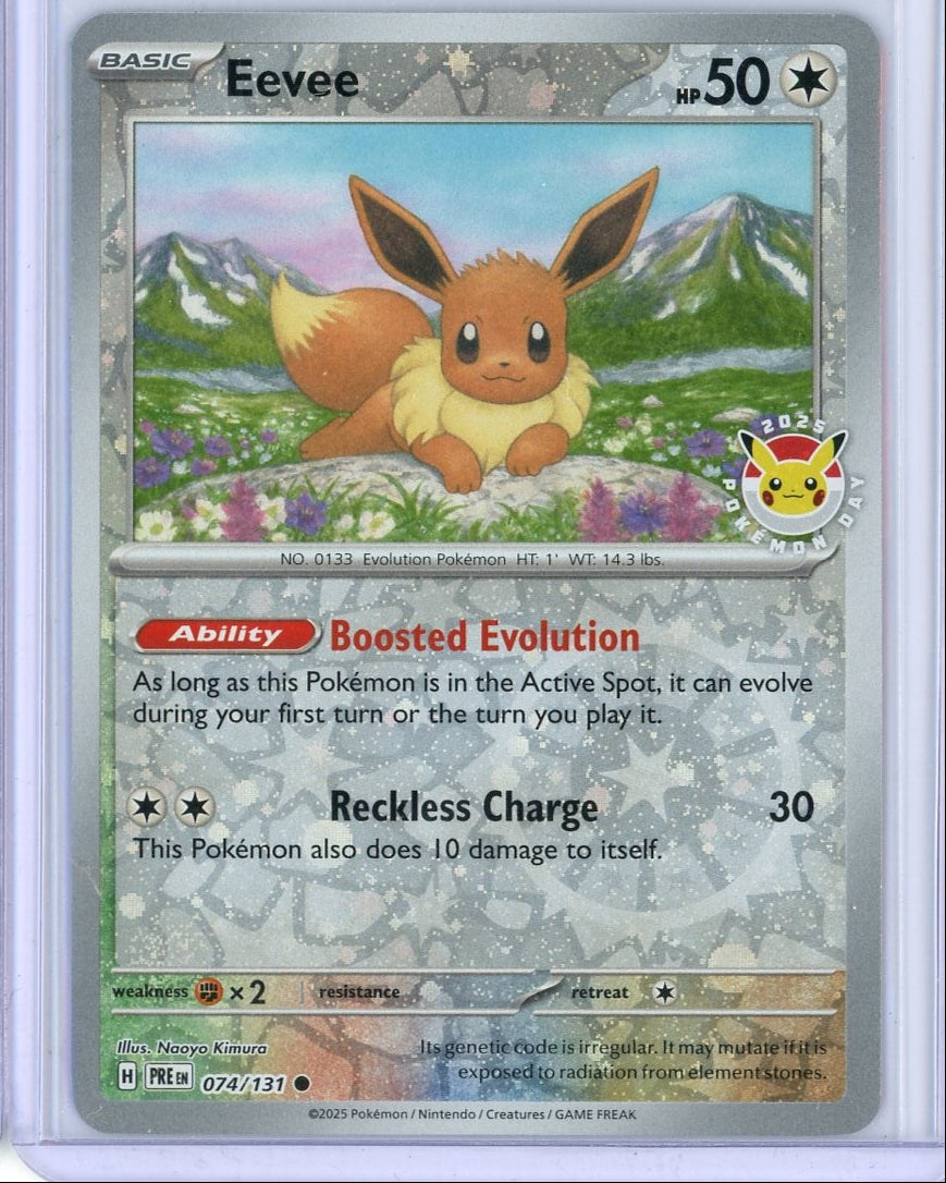 Eevee Pokémon 2025 Pokémon Dat Promo #074/131