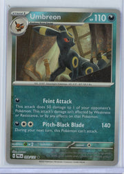 Umbreon Pokémon Prismatic Evolutions Master Ball Holo Foil #059/131