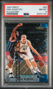 Dirk Nowitzki 199 Finest #60 w/Coating PSA 8