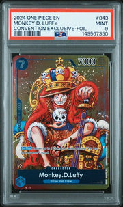 Monkey.D.Luffy One Piece Convention Exclusive Foil #P-043 PSA 9