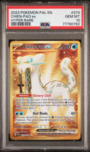 Chien-Pao ex 2023 Pokemon Paldean Fates Hyper Rare #274/193 PSA 10