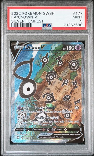 Unown V Pokémon Silver Tempest 