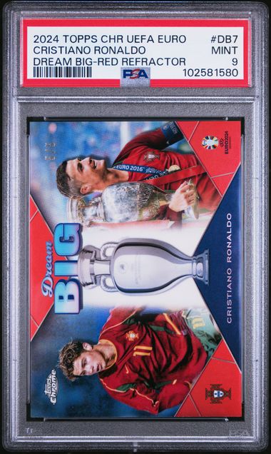 Cristiano Ronaldo 2024 Topps Chrome UEFA Euro Dream Big red ref. 