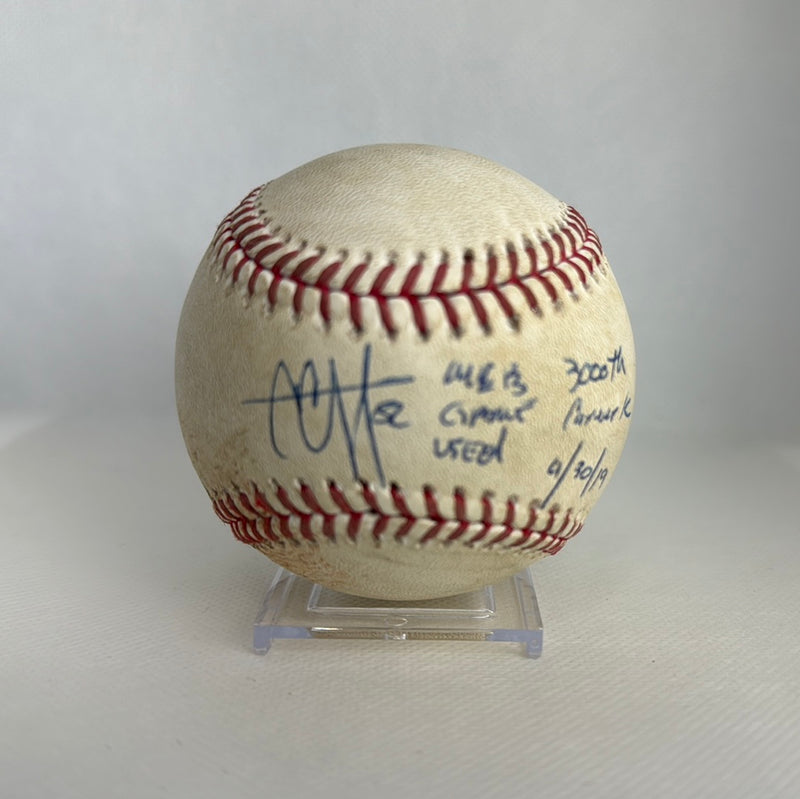 CC Sabaithia Autographed MLB Game Used From 3000K Game 04/30/19