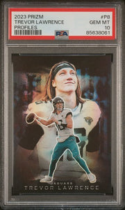 Trevor Lawrence 2023 Panini Prizm Profiles PSA 10