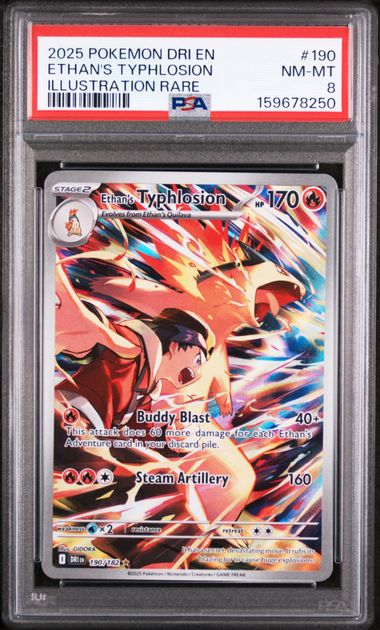 Ethan's Typhlosion Pokémon Destined Rivals Illustration Rare #190/182 PSA 8