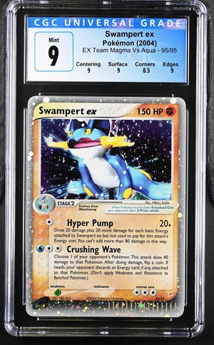 Swampert ex Pokémon EX Team Magma vs Aqua Holo 