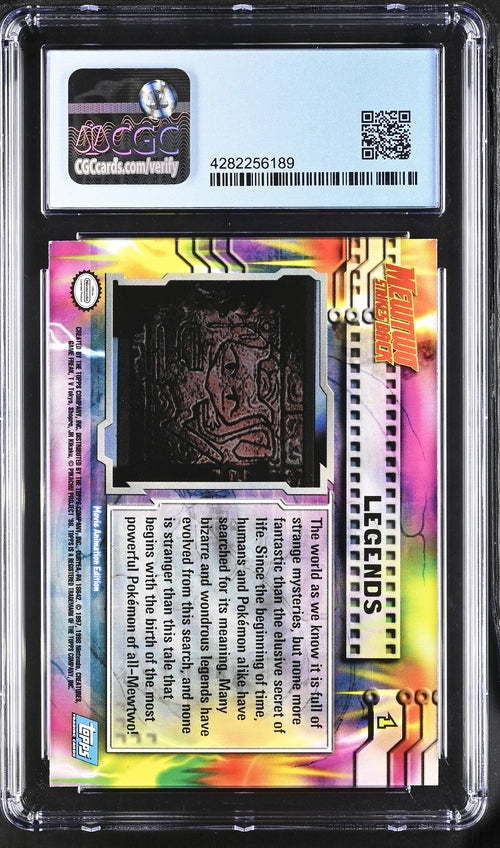 Legends Pokémon 1999 Topps The First Movie First Print CGC 9