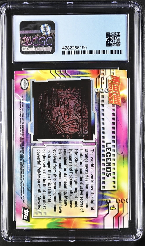 Legends Pokémon 1999 Topps The First Movie Second Print Silver Foil CGC 8.5