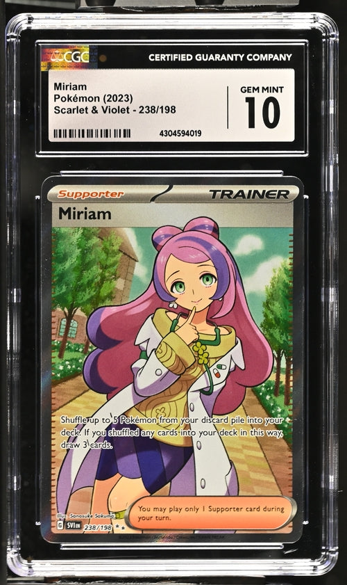 Miriam Pokémon Scarlet & Violet Base Set Ultra Rare #238/298 CGC 10