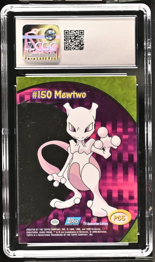 Mewtwo Clear Card 2000 Pokemon Topps S2 PC5 CGC 10