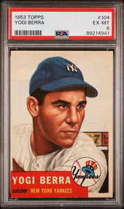 Yogi Berra 1953 Topps #104 PSA 6