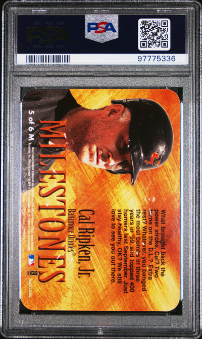 Cal Ripken Jr. 2000 Skybox Dominion Milestones PSA 9