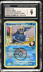 Empoleon FB Pokémon Supreme Victors Cross Holo Pokémon League #27/147 CGC 9