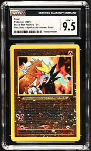 Entei Pokémon Black Star Promo Reverse Holo Spell of the Unown #34 CGC 9.5