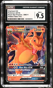Charizard GX Pokémon Hidden Fates Black Star Promo #SM211 CGC 9.5