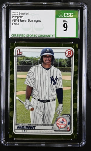Jasson Dominguez 2020 Bowman 1st Bowman Camo CSG 9