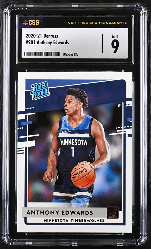 Anthony Edwards 2020-21 panini Donruss Rated Rookie CSG 9