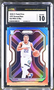 Desmond Bane 2020-21 Panini Red White & Blue Prizm CSG 10