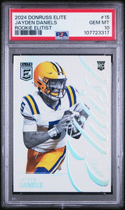 Jayden Daniels 2024 Panini Donruss Elite Rookie Elitist PSA 10