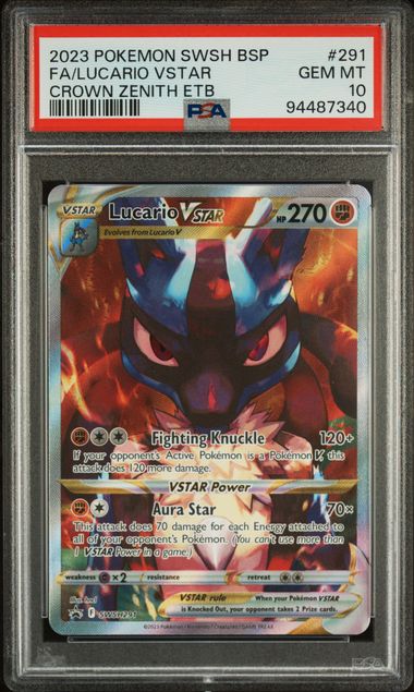 Lucario Vstar Pokémon Black Star Promo 