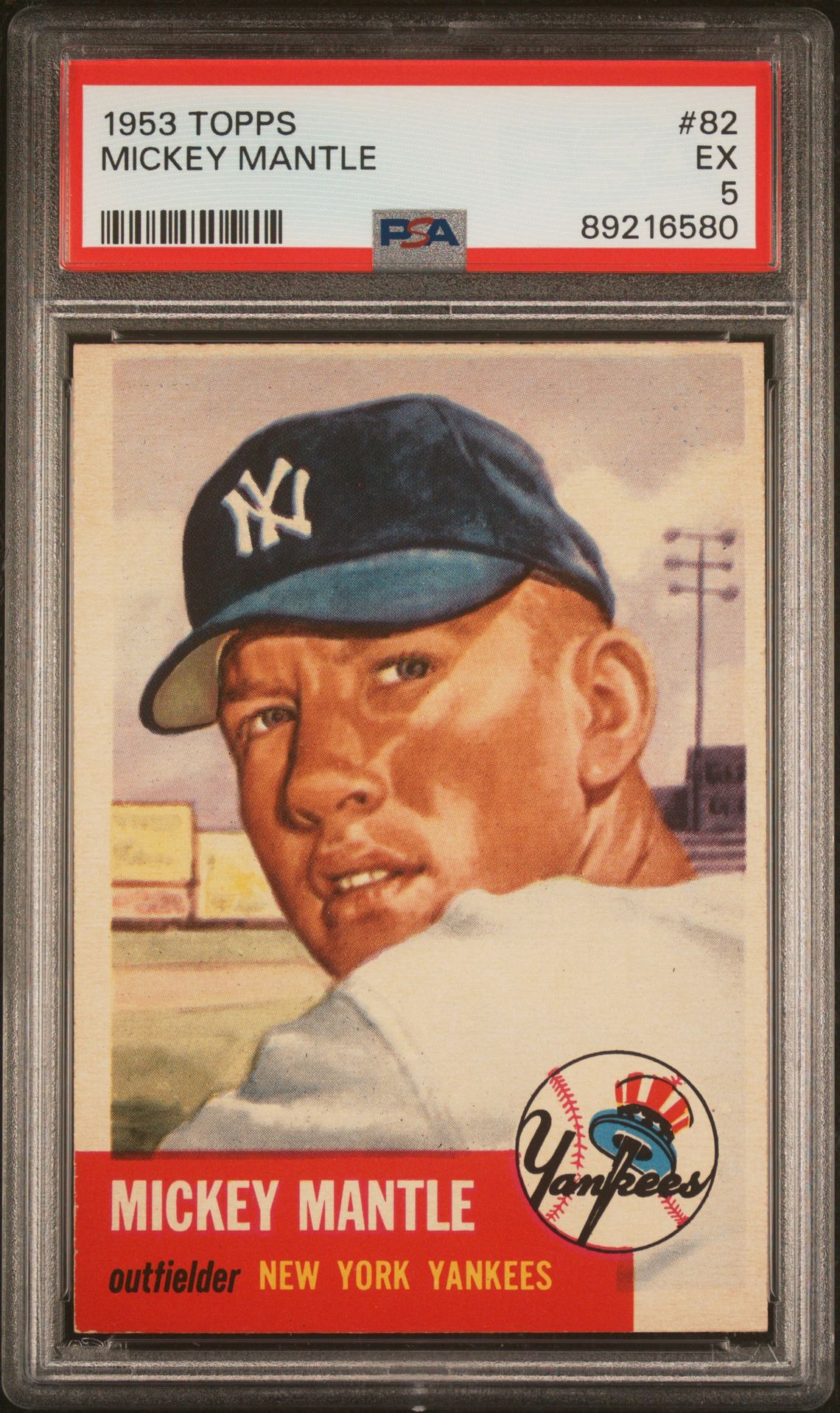 Mickey Mantle 1953 Topps #82 PSA 5