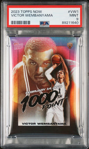 Victor Wembanyama 2023-24 Topps Now 1000th Point #VW-1 RC PSA 9