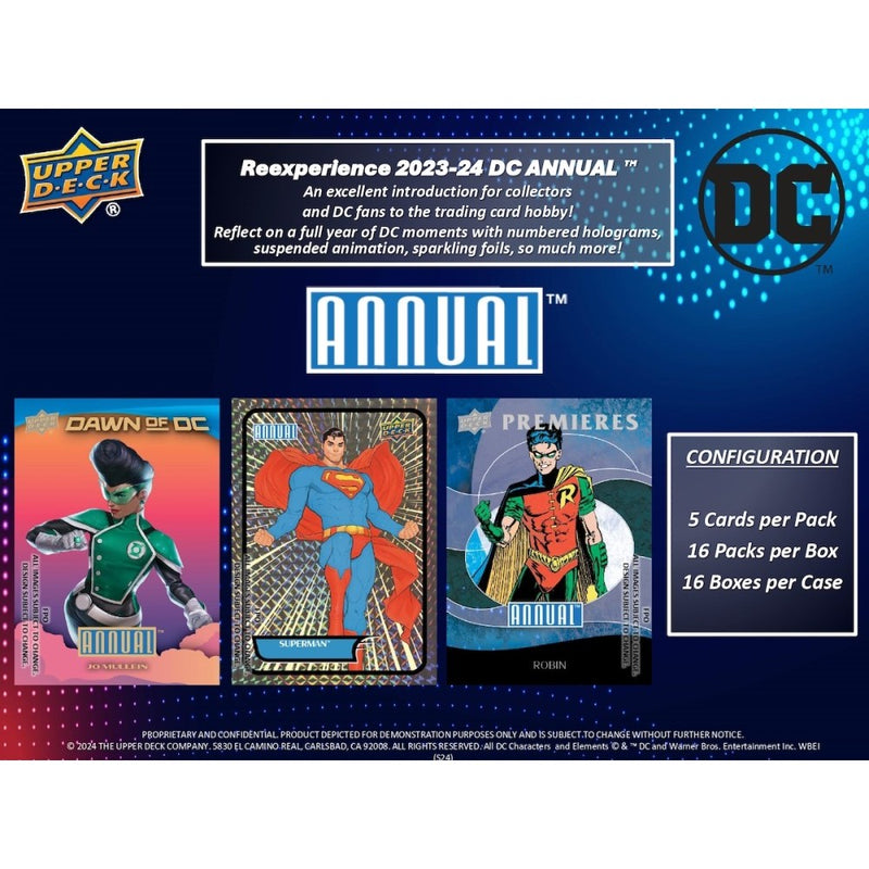 2023-24 Upper Deck DC Annual Hobby Box [Contact Us To Order]