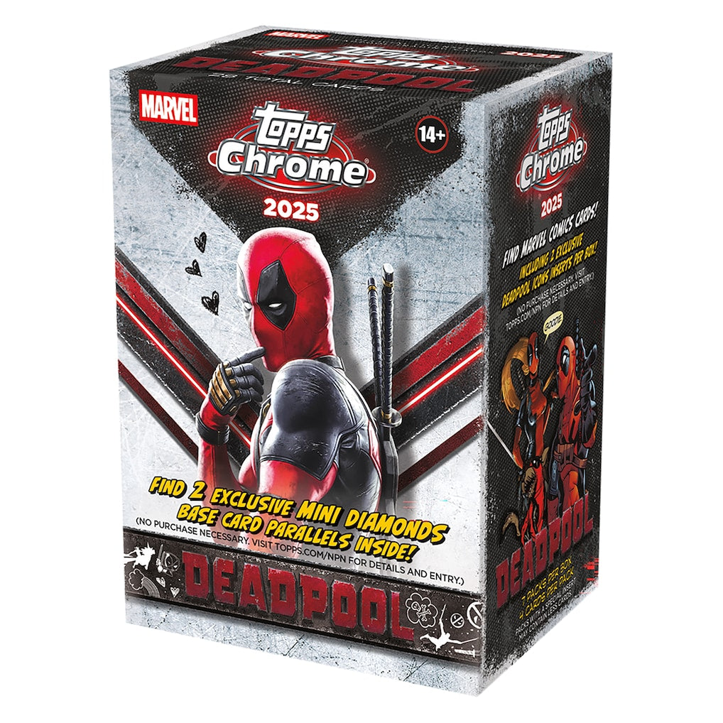 2025 Topps Chrome Deadpool Blaster 40 Box Case