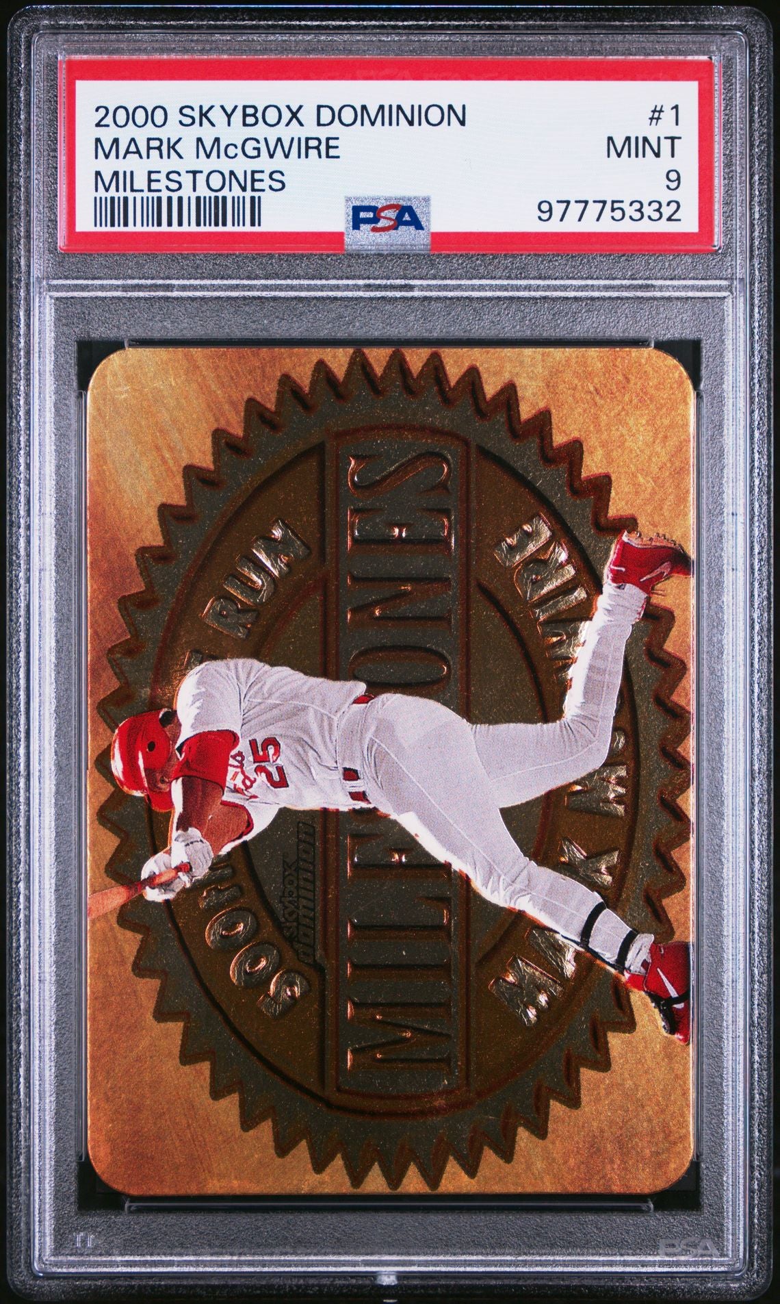 Mark McGwire 2000 Skybox Dominion Milestones PSA 9
