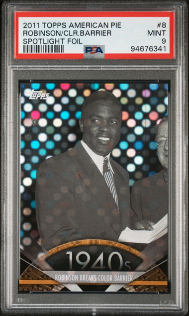 2011 Topps American Pie Robinson Breaks Color Barrier Spotlight Foil 