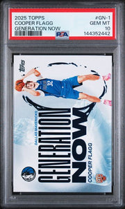Cooper Flagg 2025 Topps Generation Now RC PSA 10