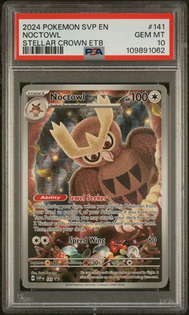 Noctowl Pokémon Stellar Crown Black Star Promo PSA 10
