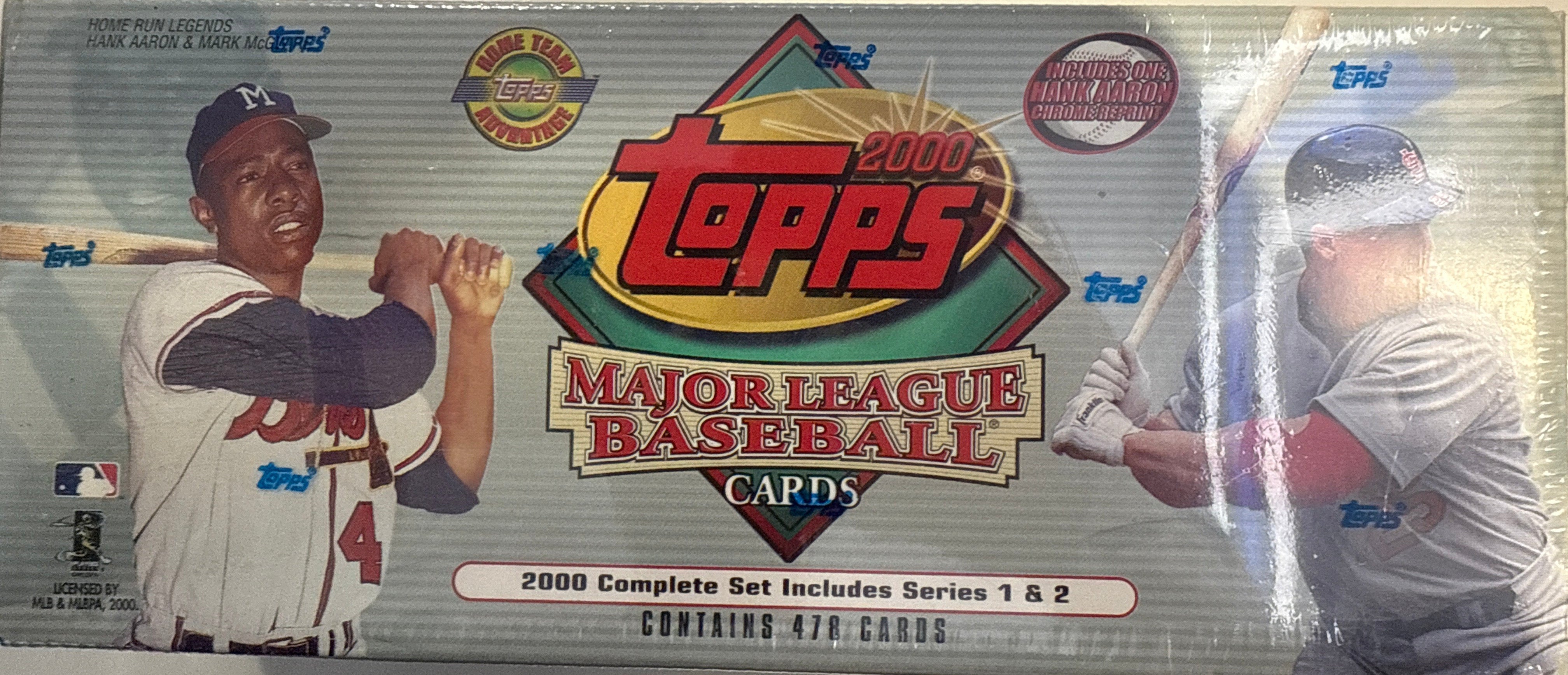 2000 Topps Baseball Complete Factory Sealed Set Series 1 & 2