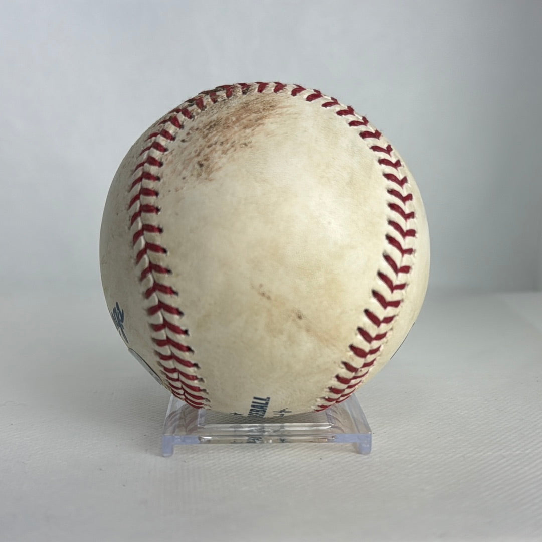 Gleyber Torres Autographed MLB Game Used Single Career Hit 103 09/09/18
