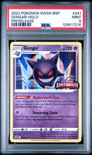 Gengar Pokémon 2022 Lost Origin Prerelease #SWSH241 PSA 9