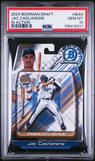 Jac Caglianone 2024 Bowman Draft In Action Die Cut #BIA-5 PSA 10