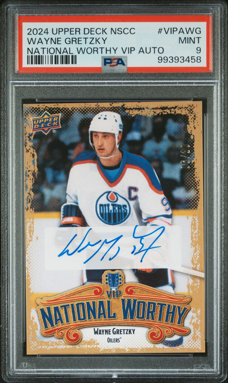 Wayne Gretzky 2024 Upper Deck VIP National Worthy Autograph 