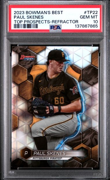 Paul Skenes 2023 Bowman's Best Refractor PSA 10